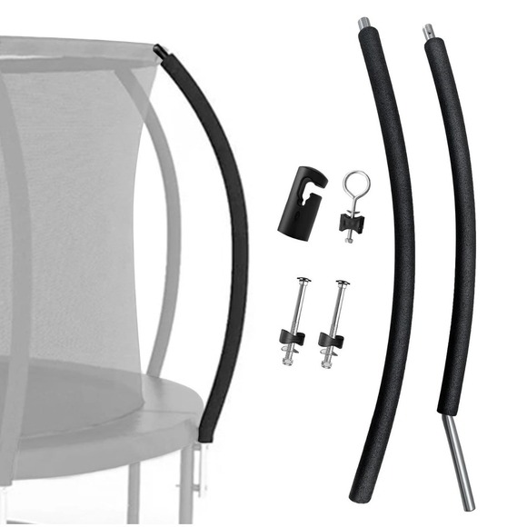 Mssviging Other - Universal Trampoline Replacement Curved Net Pole, Curved Pole Kit for 10-16ft...